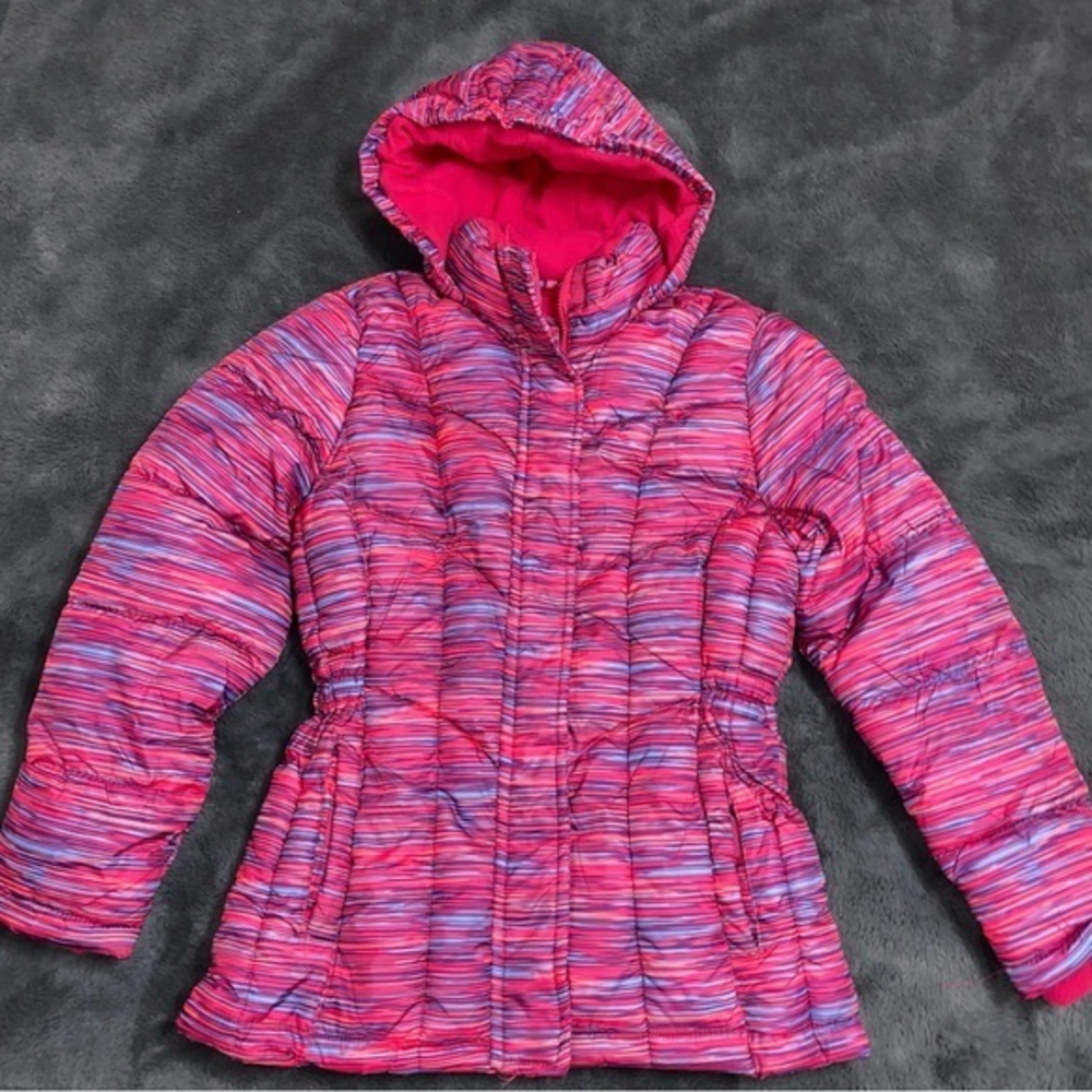 Puffy coat‎ girls size 14 snow jacket heavyweight fleece lined